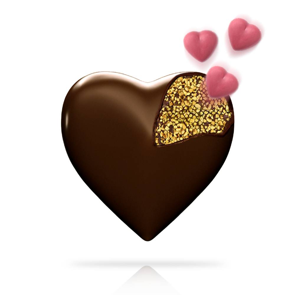Un cuore di cioccolato fondente per San Valentino - Zanobini Pasticceria